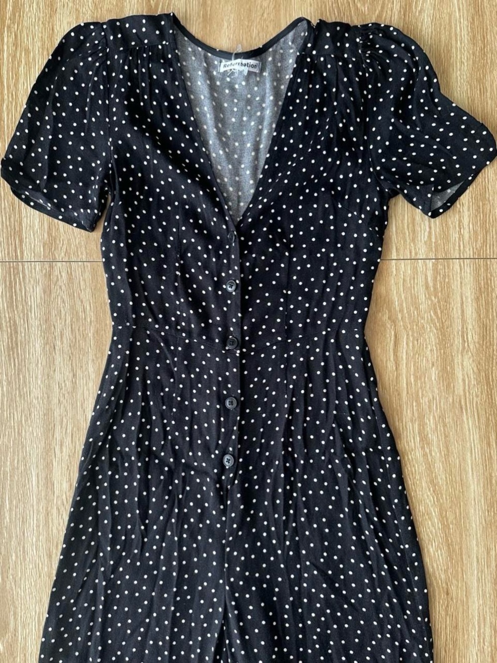 Reformation Polka Dot Jumpsuit